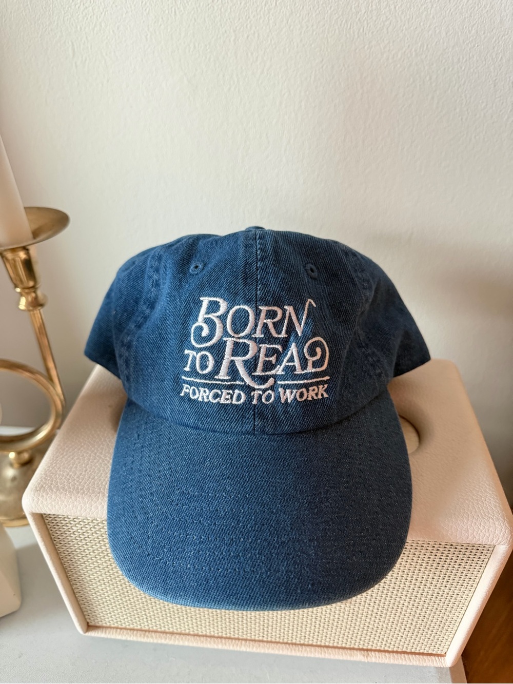 Born to Read denim Baseball Cap - Unbranded